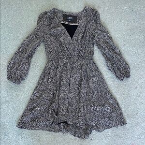 Black and White Patterned Dress